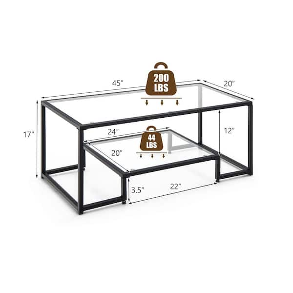 Coffee Table; (121.92x60.96x40.64)cm, White