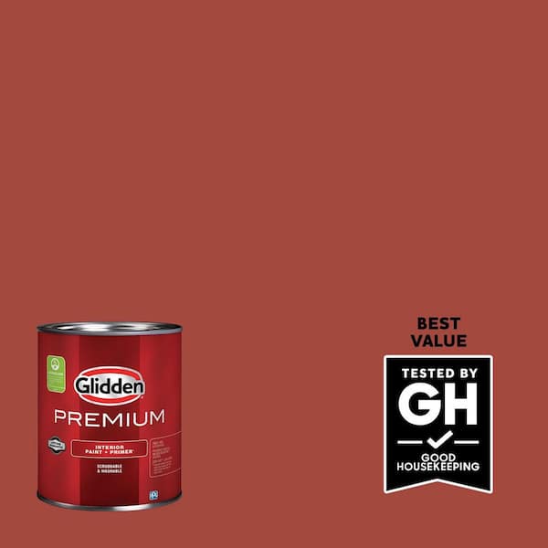 Glidden Premium 1 qt. PPG1064-7 Rum Raisin Satin Interior Latex