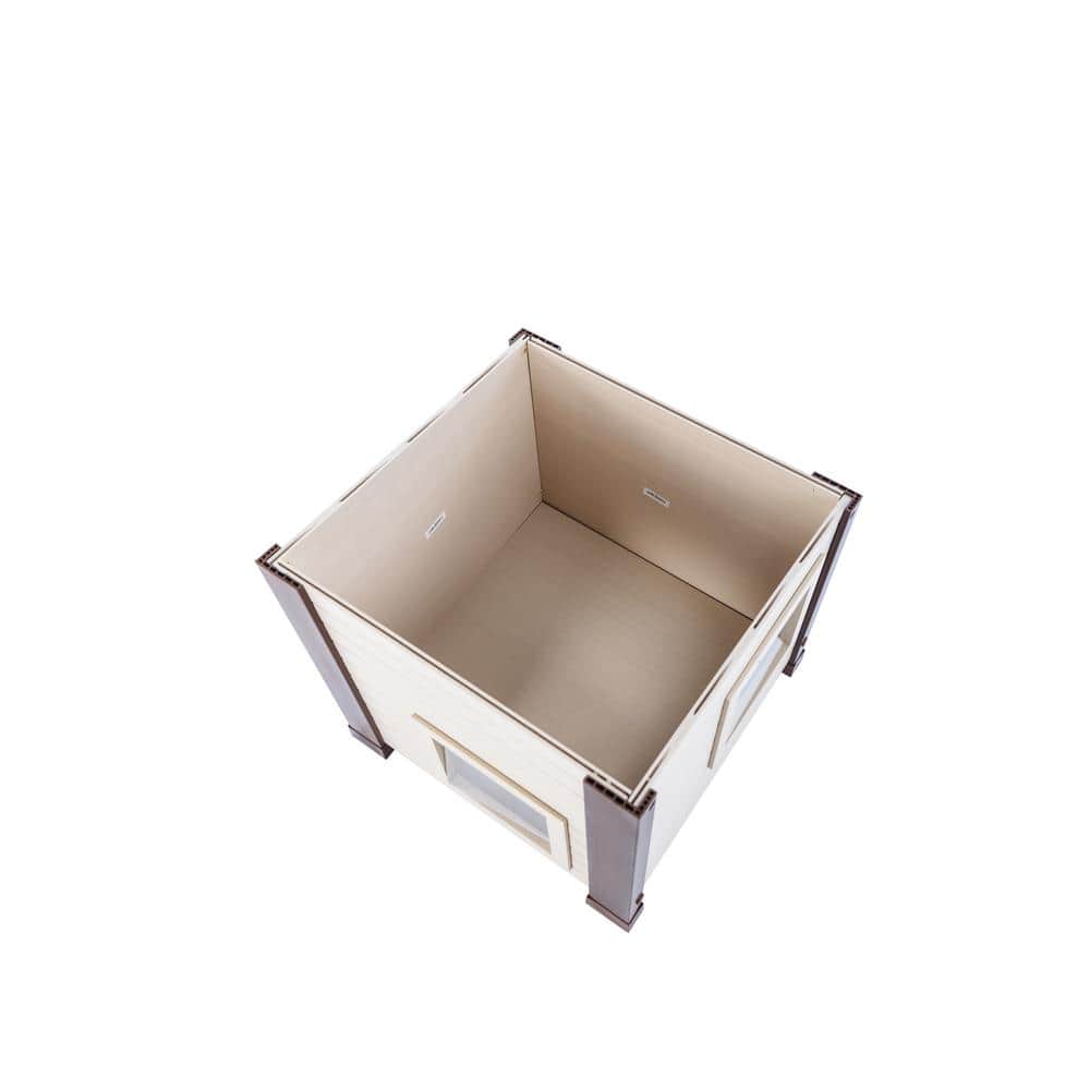 Maple and Brown ECOFLEX Outdoor Cat House with Dual Entry