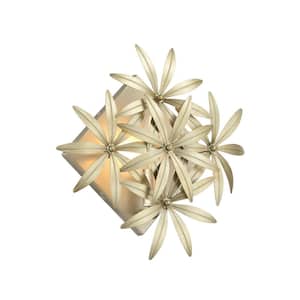 Flower Child 1-Light Ambry Gold Wall Sconce