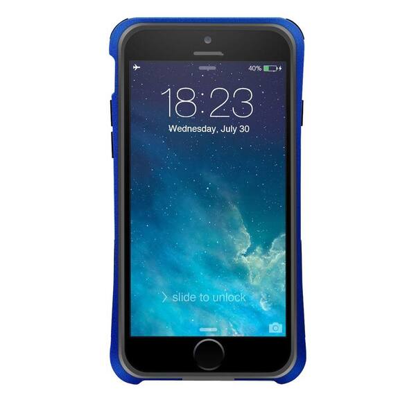 Macally Metallic Flexible Protective Frame Designed for iPhone 6 - Blue