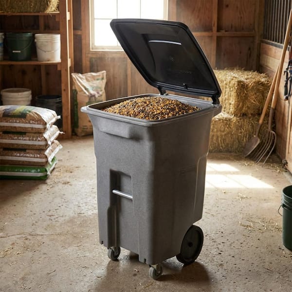 つんつん　64D　ダークグレイファンカバー×2 Toter 64 Gallon Graystone Trash Can with Wheels and Lid (2 Caster