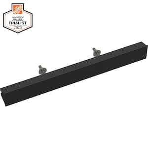 Inclination 2 in. to 8-13/16 in. (51 mm to 224 mm) Matte Black Adjustable Drawer Pull