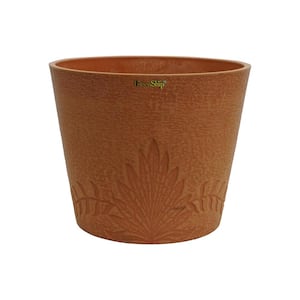Palm and Vine 15 in. W x 12.2 in. H Terra Cotta Indoor/Outdoor Resin Decorative Planter 1-Pack