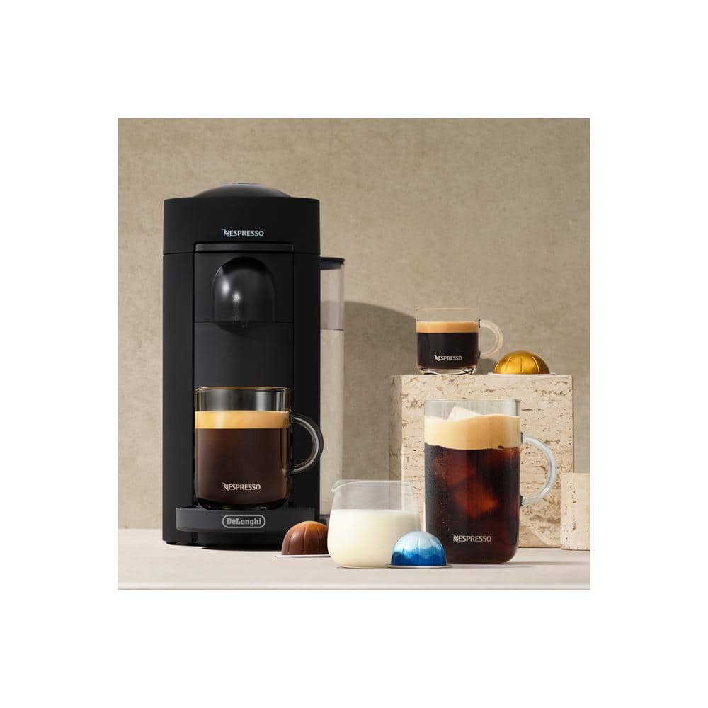 Nespresso VertuoPlus Deluxe Black Matte Coffee and Espresso Machine