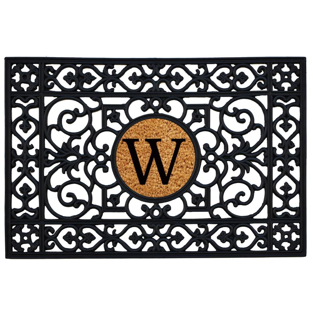 24 in. x 36 in. Rubber Monogrammed W Door Mat price history on PriceWatchPro