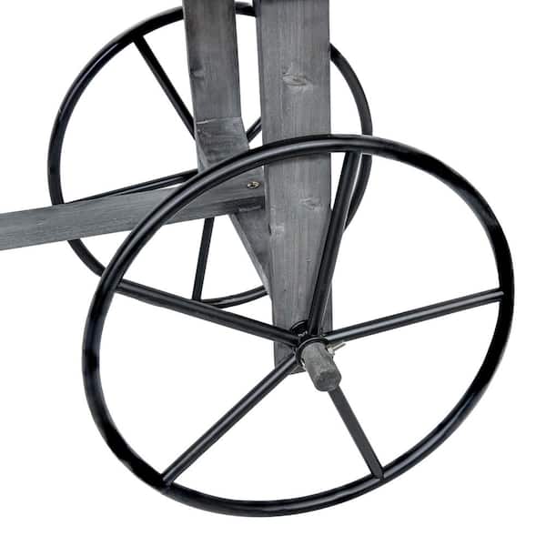 Sunnydaze Rustic 15 in. L x 22.25 in W x 4 in H Vintage Gray