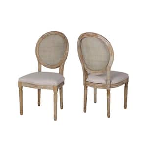 Epworth Beige Fabric Upholstered Dining Chair (Set of 2)