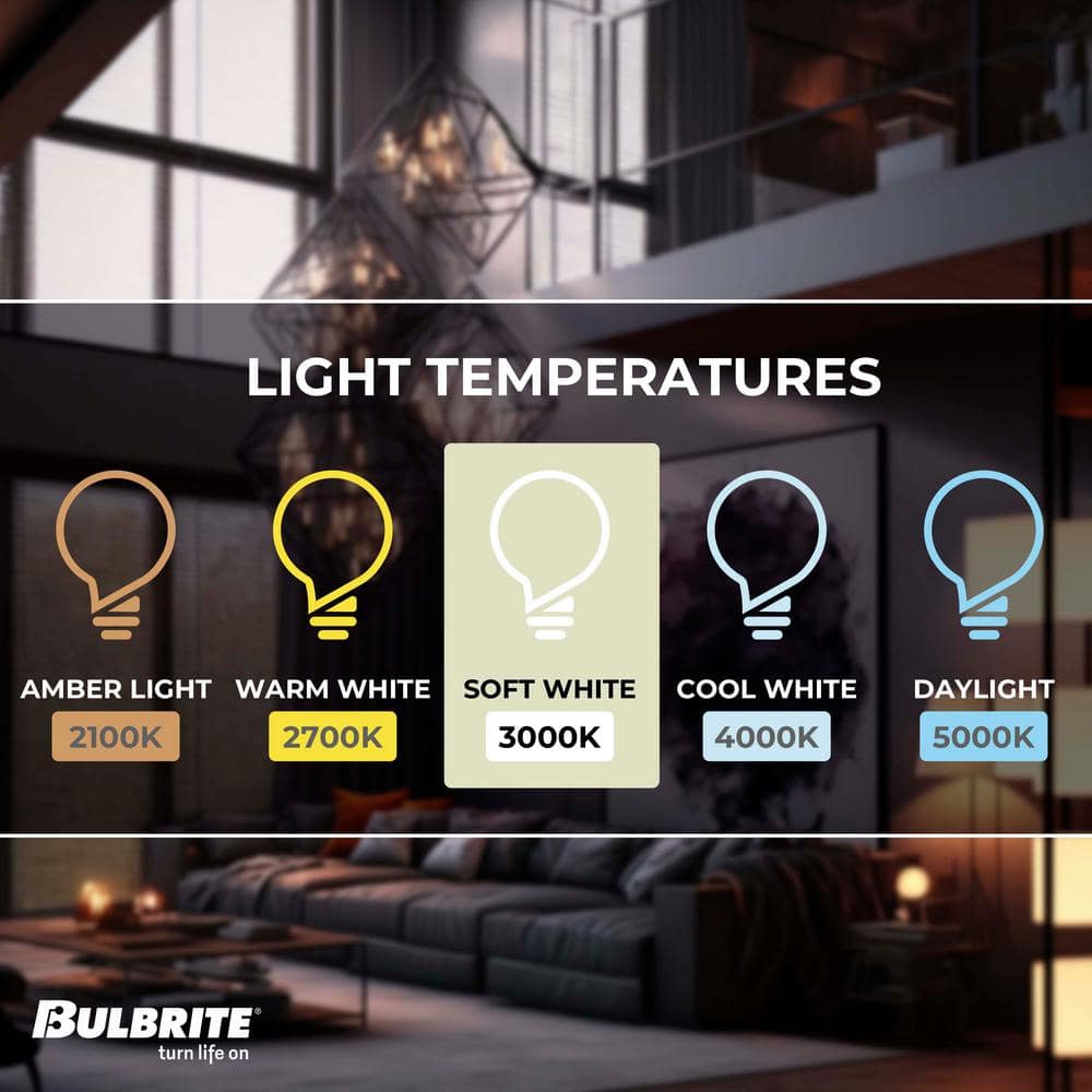 Frosted White Dimmable LED Filament Bulb Set