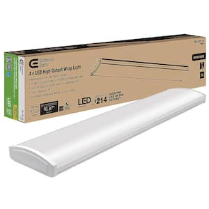 4 ft. High Output 5200 Lumens Integrated LED White Wraparound Light 4000K Bright White 120-277V Energy Star Rated