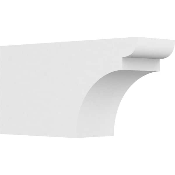 Ekena Millwork 6 in. x 10 in. x 20 in. Yorktown PVC Rafter Tail Brace