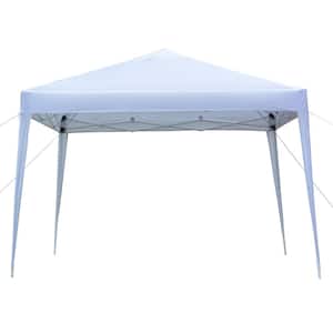 10 ft. x 10 ft. White Straight Leg Party Tent