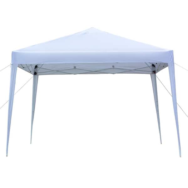 Karl home 10 ft. x 10 ft. White Straight Leg Party Tent