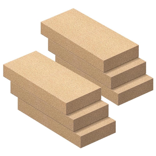 9 in. x 4.5 in. x 1.2 in. Wood Fire Brick, Fire Bricks for Wood Stove, Wood Stove Bricks (6-Pack)