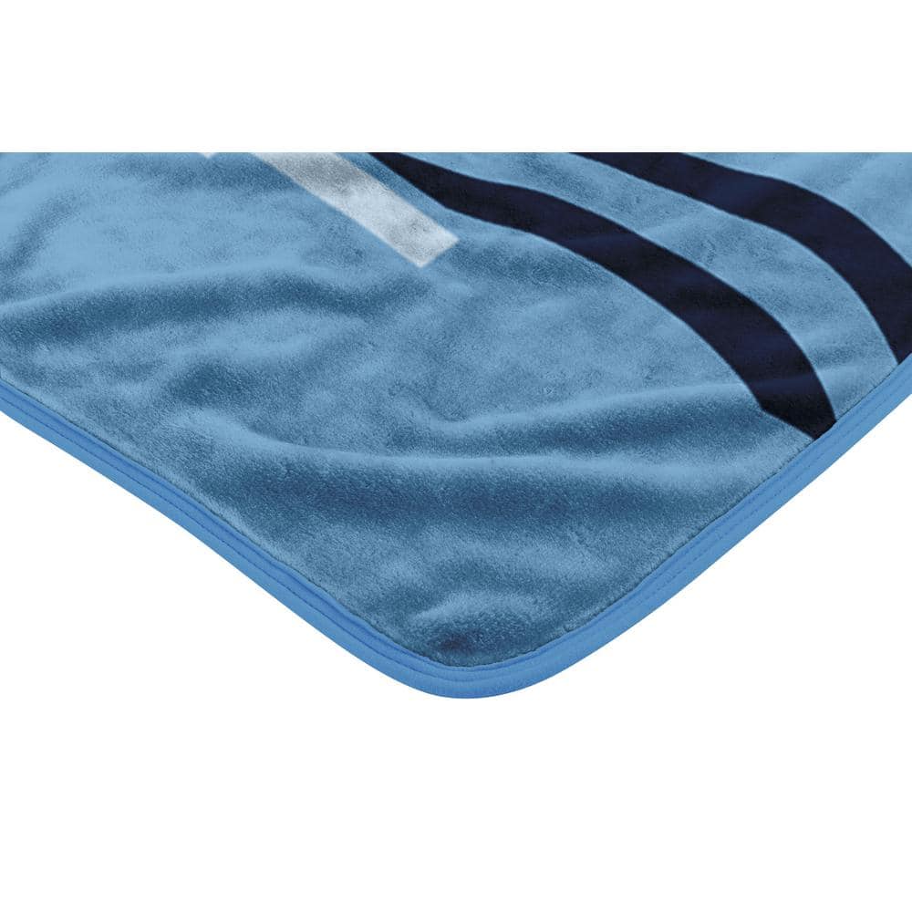 UNC Tar Heels Teal and White Raschel Throw Blanket