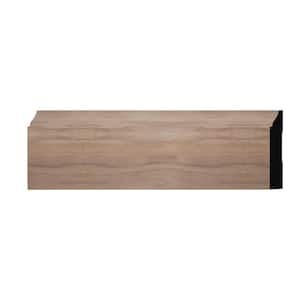 WM623 0.56 in. D x 3.25 in. W x 6 in. L Wood (Walnut) Baseboard Moulding Sample