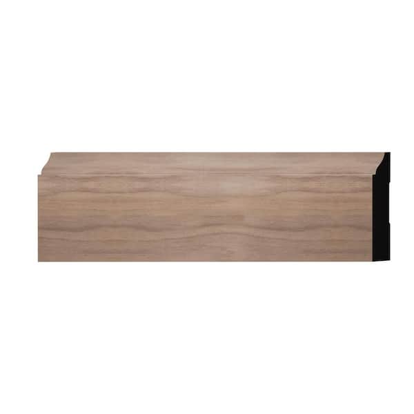 Ekena Millwork WM623 0.56 in. D x 3.25 in. W x 6 in. L Wood (Walnut) Baseboard Moulding Sample
