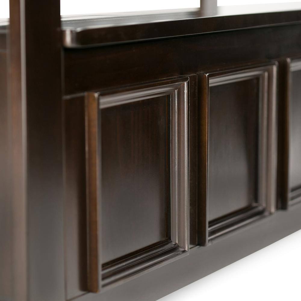 Amherst Hickory Brown 48" Wide Solid Wood Transitional Storage Bench
