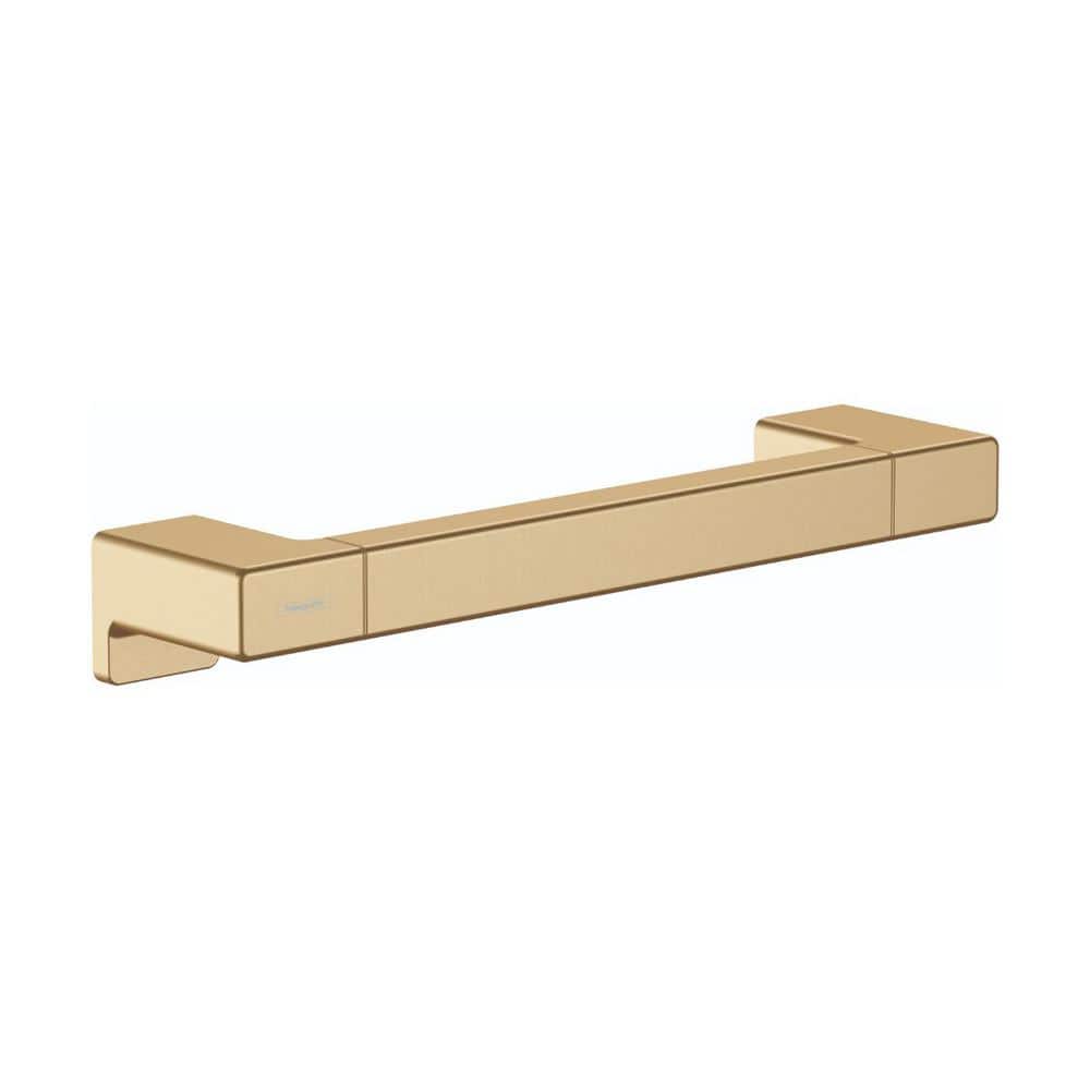 Hansgrohe AddStoris 12 in. Wall Mounted Towel Bar in Brushed Bronze ...