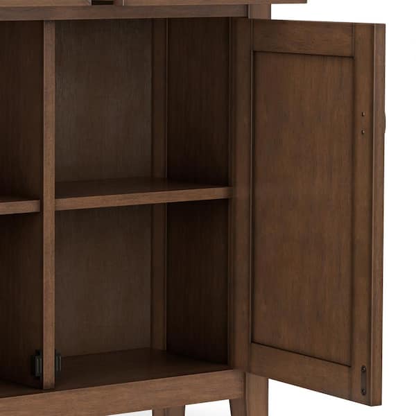 Simpli Home Redmond Rustic Natural Aged Brown 36 in. H Storage