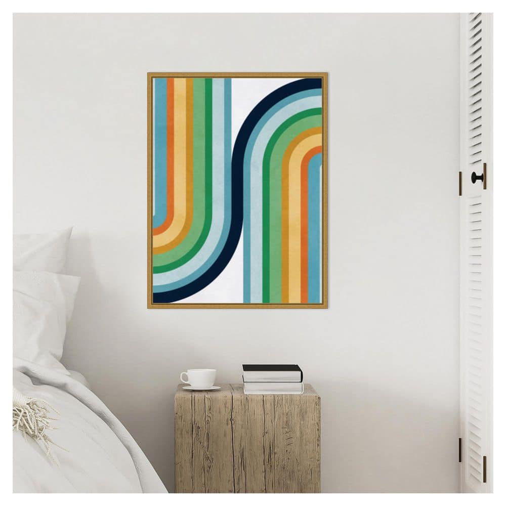 Amanti Art Colorful Curved lines 2 by Vitor Costa Floater