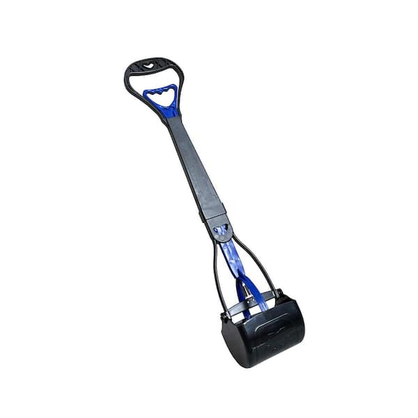 28 in. Long Handled Dog Poop Scooper Non-Breakable Heavy Duty Tool for All Surfaces Easy Clean Durable