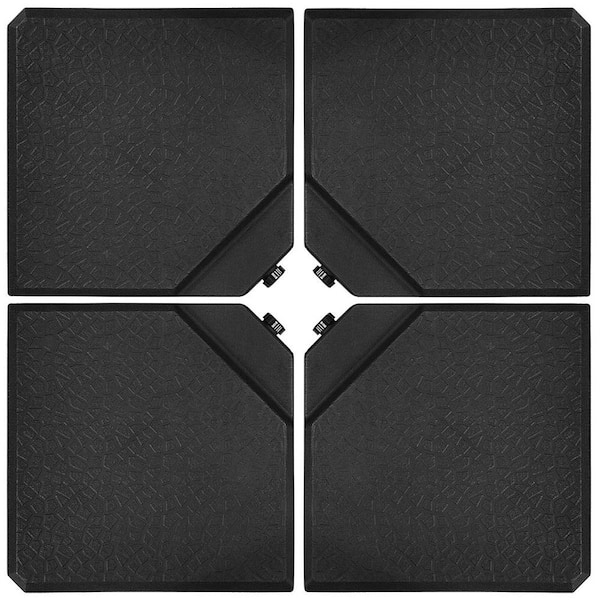 238 lbs. Plastic Patio Umbrella Base Weights in Black