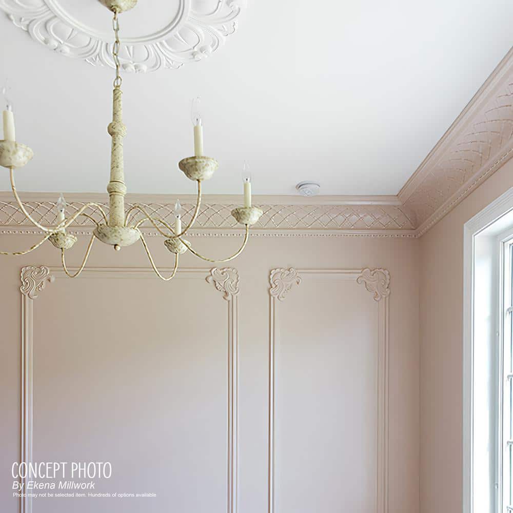 Cole Smooth White Urethane Crown Corner Moulding