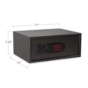 Home and Office 0.71 cu. ft. Security Vault with Electronic Lock, Dark Gray Hammertone Finish