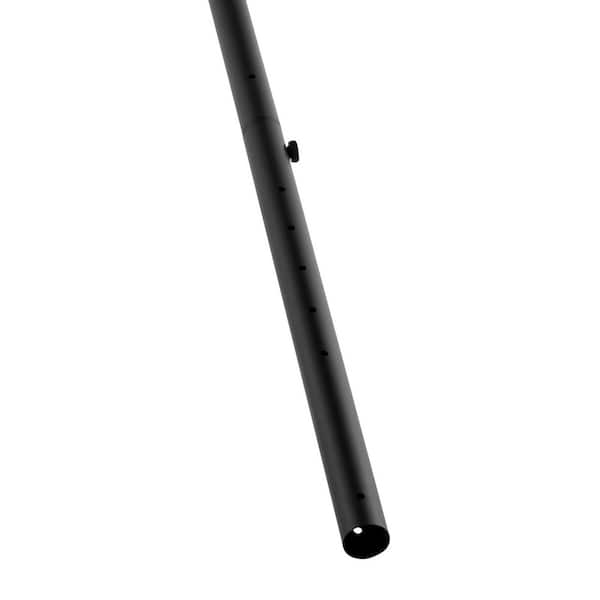 Portable Sign Post, 5ft. Cast Iron Sign Post Holder with Hard Plastic Base & Wheels, Movable Parking Sign Stand, Black