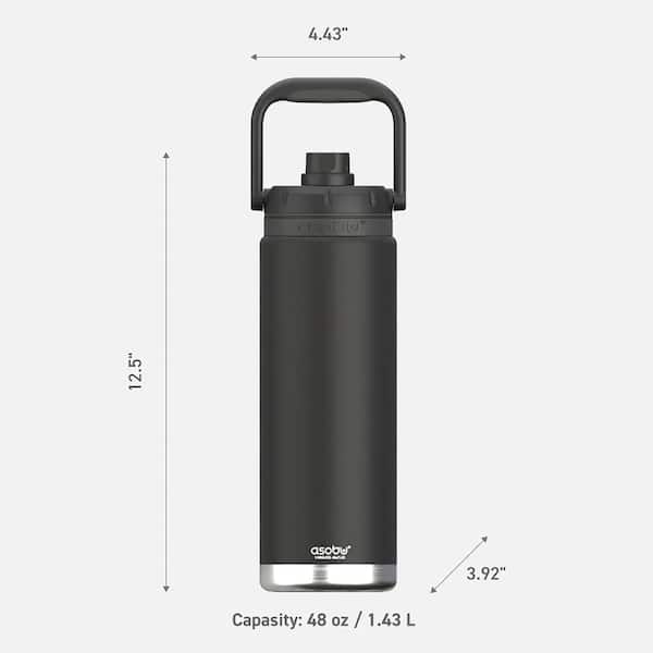 Alabama空瓶 Black Oasis Gym Water Bottle - Double Wall Insulated & Spill