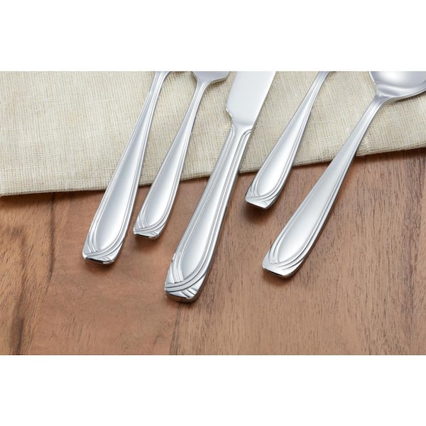 Onader 48-Piece Silverware Set with Steak Knives Stainless Steel Cutlery  Flatware Set for 8