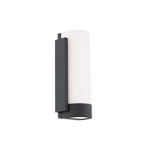 Blake 5 in. 2-Light Black LED Wall Sconce with Selectable CCT