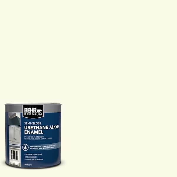 BEHR PREMIUM 1 qt. #BXC-86 Elderflower Semi-Gloss Enamel Urethane Alkyd Interior/Exterior Paint