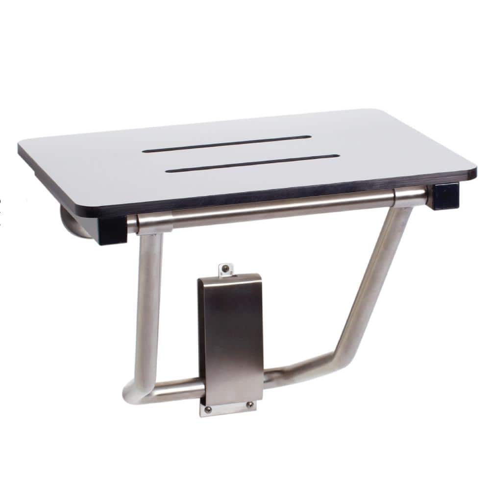24 in. x 15 in. Folding Wall Mount ADA Compliant Shower Seat Bench in White price history on PriceWatchPro