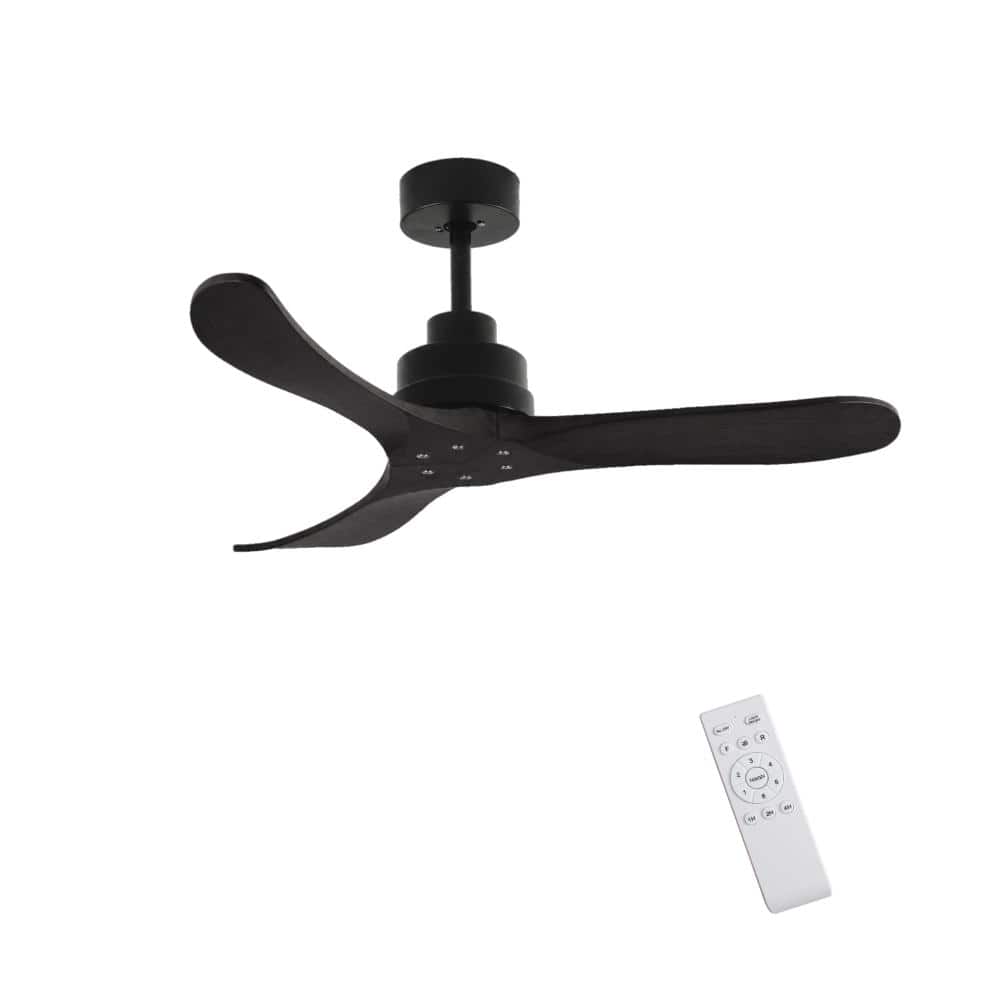 42 in. Indoor/Outdoor Black Downrod Ceiling Fan with Reversible DC Motor and Solid Wood Blades price history on PriceWatchPro