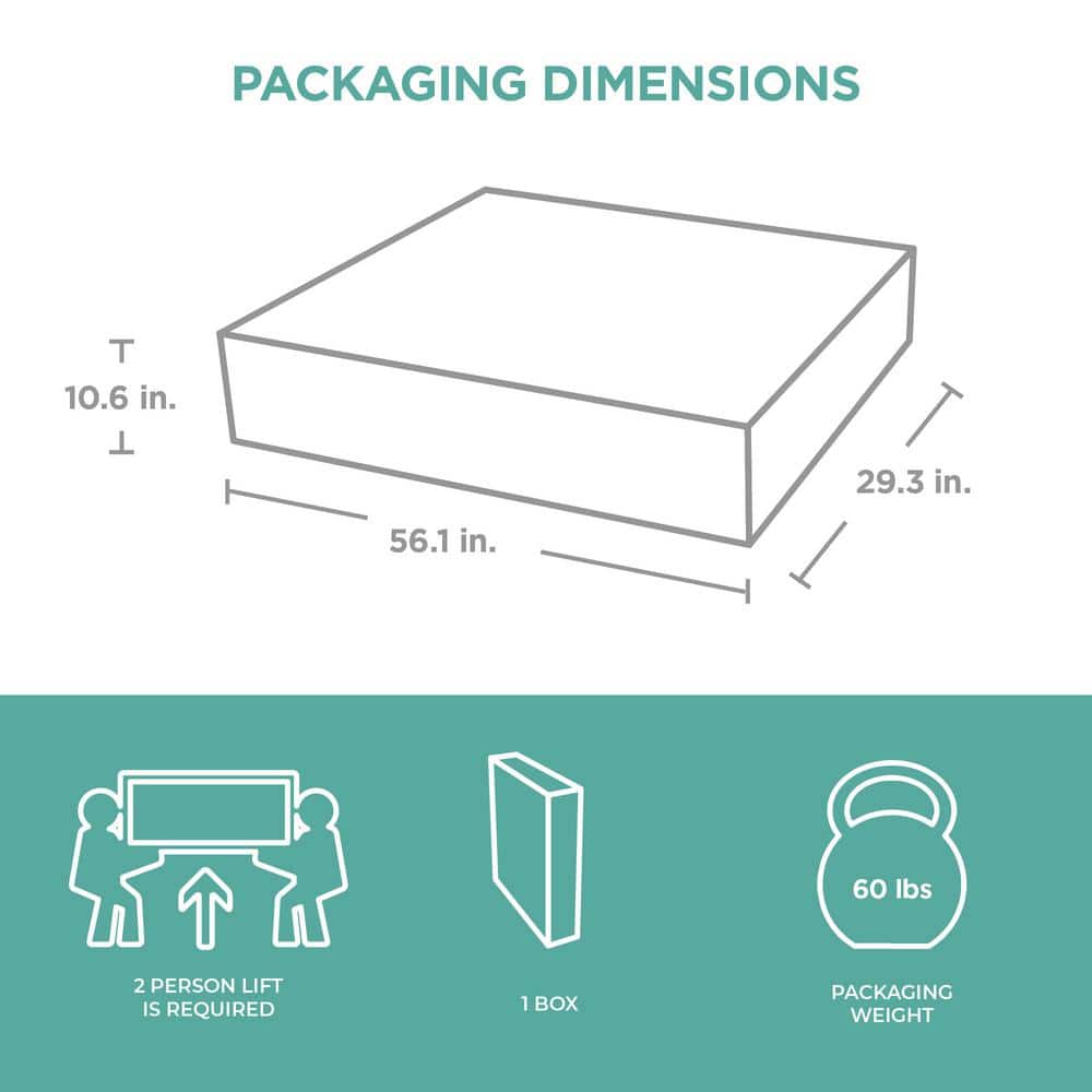 134 Gallon Stoney Gray Wicker Pattern Deck Box