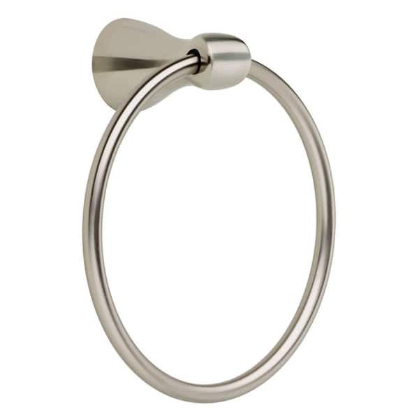Delta Foundations Towel Ring in Stainless FND46-SS - The Home Depot