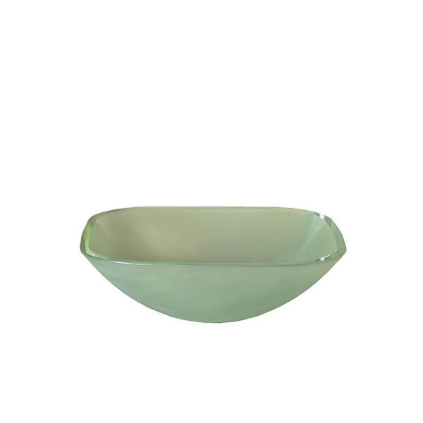 Filament Design Cantrio Tempered Glass Vessel Sink in Frosted