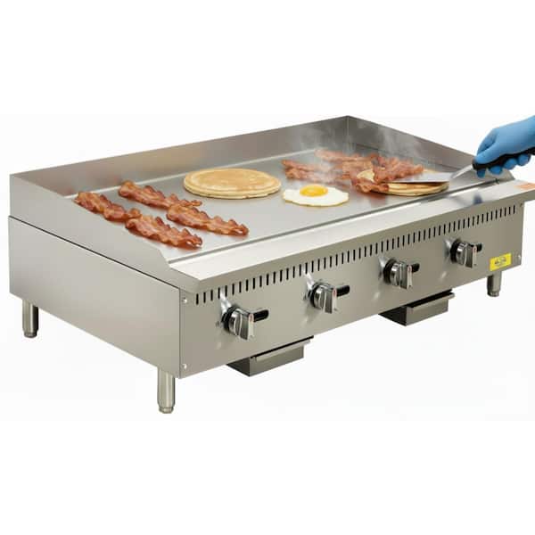 Elite Kitchen Supply 48 in. Commercial NSF Manual griddle gas LP ECFM48