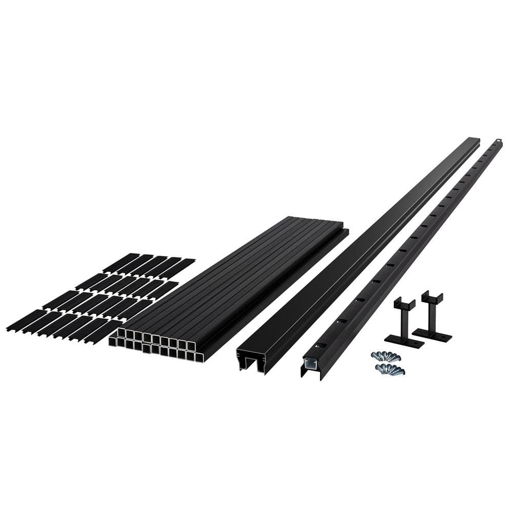 Cityside Black Contemporary Aluminum 36 in. H x 96 in. W (Actual Size: 36 i