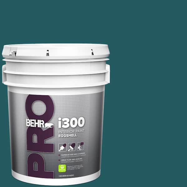 BEHR PRO 5 Gal. #S450-7A Out to Sea Eggshell Interior Paint
