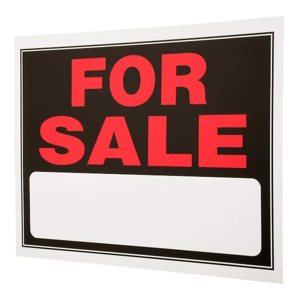 Reviews for Everbilt 15 in. x 19 in. Plastic for Sale Sign