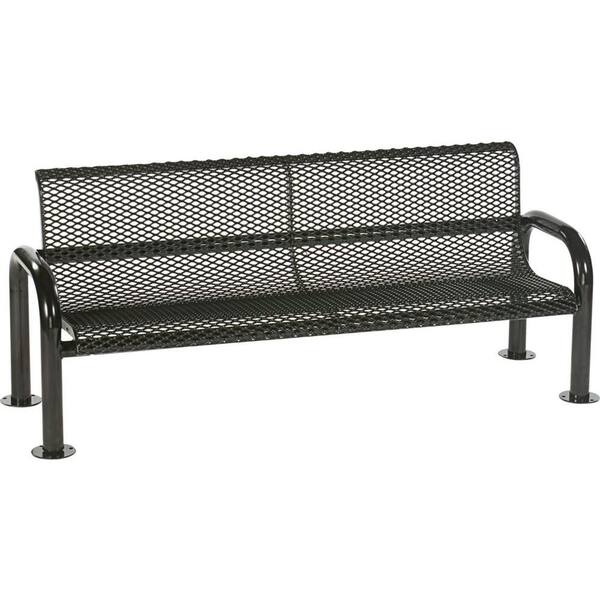 Tradewinds Harmony 6 ft. Black Commercial Bench