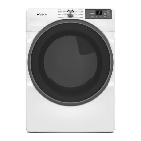7.4 cu. ft. vented Front Load Gas Dryer in White with Wrinkle Shield Option