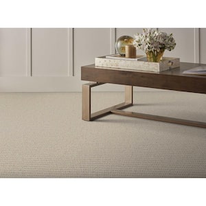 Crescendo - Natural - Beige 13.2 ft. 42 oz. Wool Pattern Installed Carpet