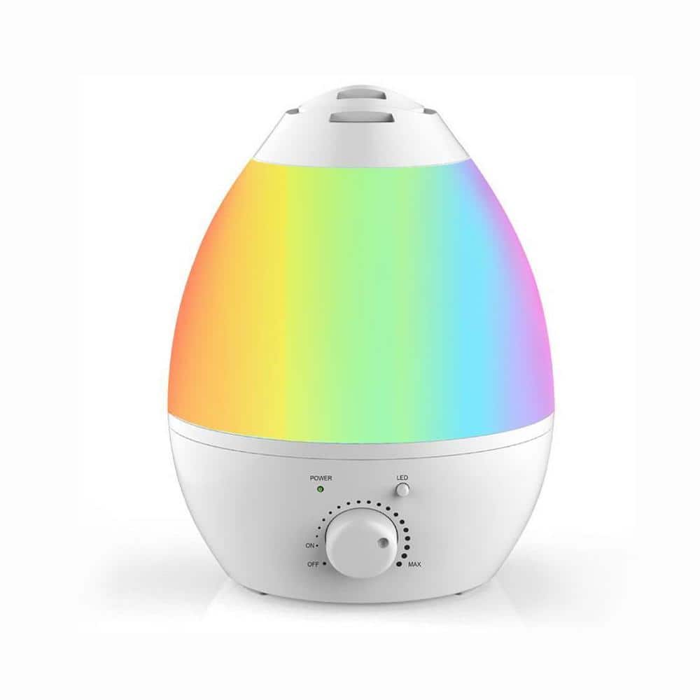 Homedics TotalComfort Cool Mist Ultrasonic Humidifier with Essential Oil  Tray and Color Changing Illumination