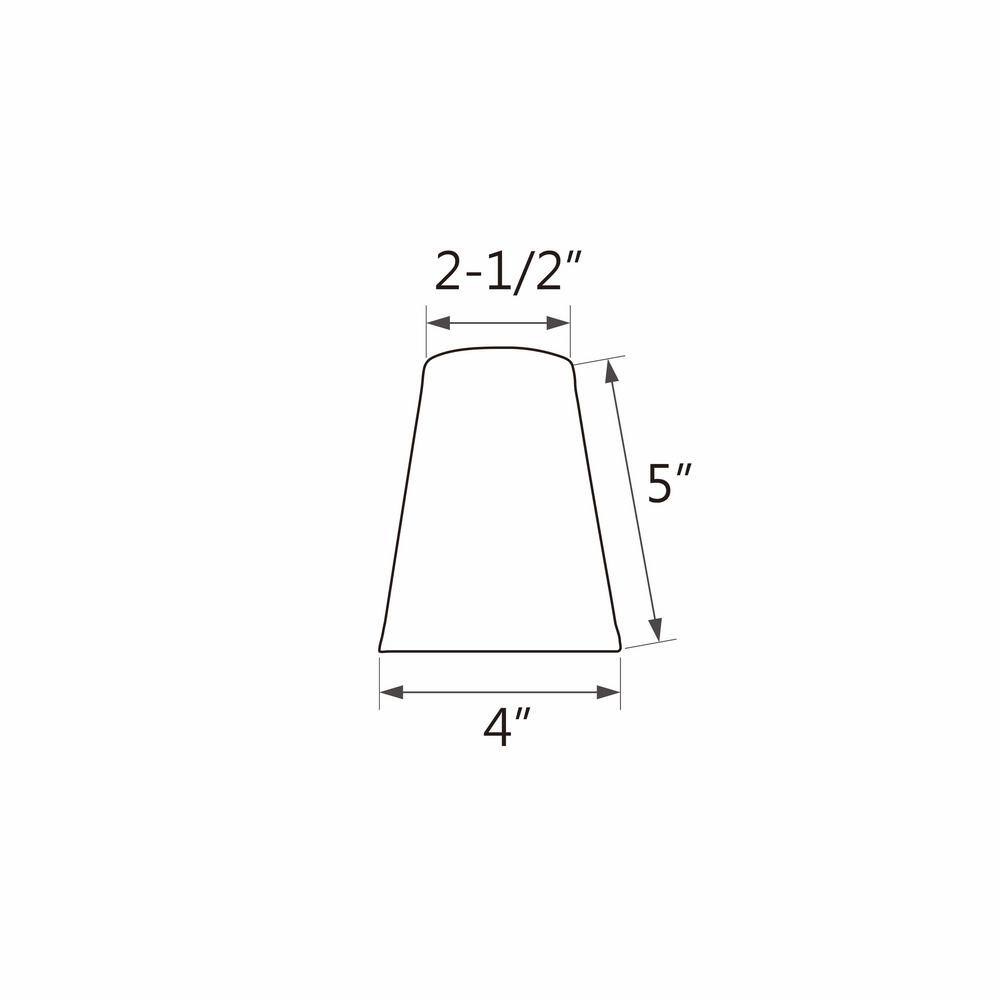 Beige Linen Empire Chandelier Clip-On Lamp Shades, Set of 6