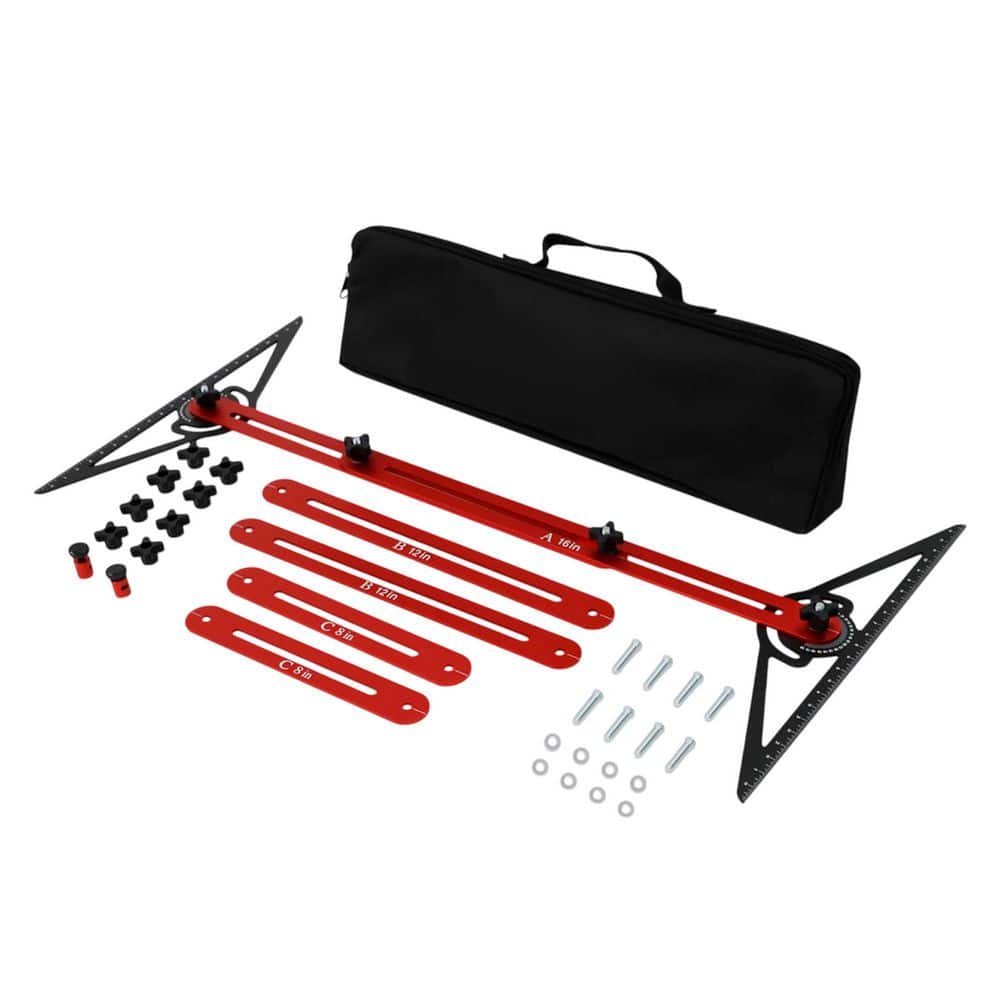 12 in Aluminum Stair Tread Template Tool Stair Measuring Jig Multi