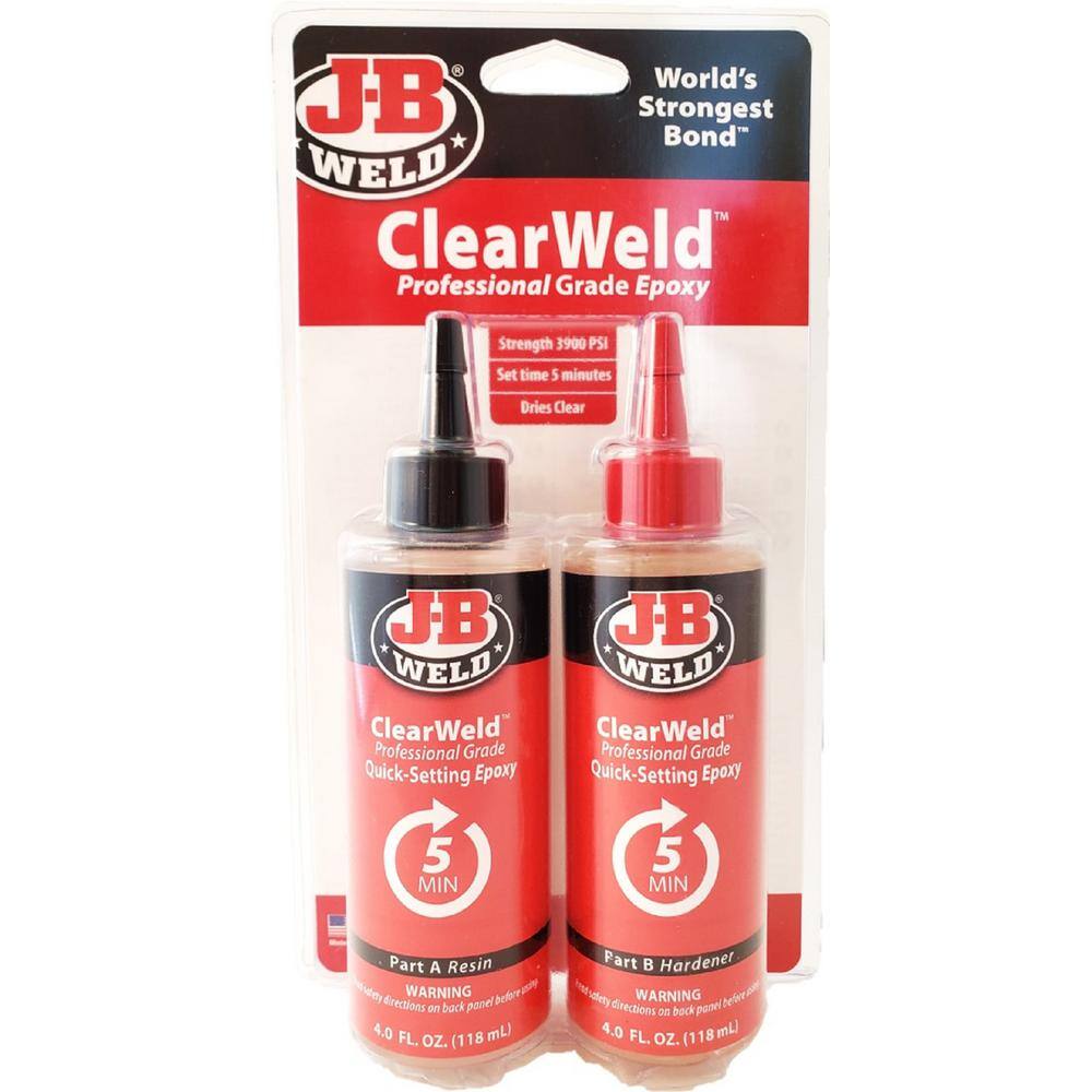 J B Weld 8 Oz Clearweld Pro h The Home Depot